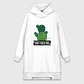 Платье-худи хлопок с принтом Cant touch this в Екатеринбурге,  |  | cactus | flora | hug | introvert | mc hummer | no hugs | retro | vintage | винтаж | интроверт | кактус | колючий кактус | колючка | мизантроп | мс хаммер | не могу прикоснуться к этому | не обнимать | не трогать | никаких объятий