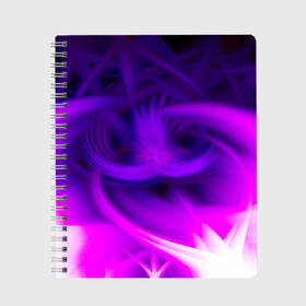 Тетрадь с принтом Among The Voids в Екатеринбурге, 100% бумага | 48 листов, плотность листов — 60 г/м2, плотность картонной обложки — 250 г/м2. Листы скреплены сбоку удобной пружинной спиралью. Уголки страниц и обложки скругленные. Цвет линий — светло-серый
 | abstraction | among | among the voids | art | custom | gamer | kiber | player | purple abstraction | relax | void | абстракция | броская | игрок | нестандартный | стиль | фиолетовая абстракция