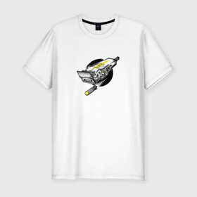Мужская футболка хлопок Slim с принтом Барбершоп в Екатеринбурге, 92% хлопок, 8% лайкра | приталенный силуэт, круглый вырез ворота, длина до линии бедра, короткий рукав | акула | барбершоп | зубастик | машинка для стрижки волос | ракета | рисунок