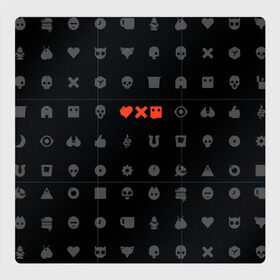 Магнитный плакат 3Х3 с принтом Любовь, смерть и роботы в Екатеринбурге, Полимерный материал с магнитным слоем | 9 деталей размером 9*9 см | love death and robots | иконка | кибер | логотип | любовь | мультик | нетфликс | подарок | робот | сериал | символ | черный