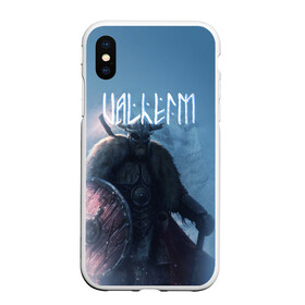 Чехол для iPhone XS Max матовый с принтом Valheim в Екатеринбурге, Силикон | Область печати: задняя сторона чехла, без боковых панелей | drakkar | valhalla | valheim | viking | vikings | валхэйм | вальгала | вальхала | вальхейм | викинг | викинги | драккар