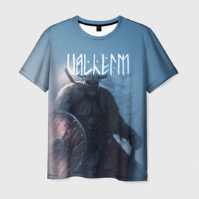 Мужская футболка 3D с принтом Valheim в Екатеринбурге, 100% полиэфир | прямой крой, круглый вырез горловины, длина до линии бедер | drakkar | valhalla | valheim | viking | vikings | валхэйм | вальгала | вальхала | вальхейм | викинг | викинги | драккар