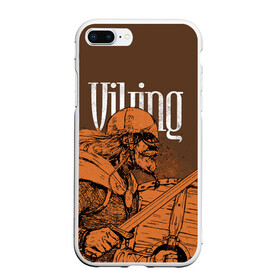 Чехол для iPhone 7Plus/8 Plus матовый с принтом Viking в Екатеринбурге, Силикон | Область печати: задняя сторона чехла, без боковых панелей | drakkar | valhalla | valheim | viking | vikings | валхэйм | вальгала | вальхала | вальхейм | викинг | викинги | драккар