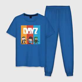 Мужская пижама хлопок с принтом DayZ | ДэйЗи в Екатеринбурге, 100% хлопок | брюки и футболка прямого кроя, без карманов, на брюках мягкая резинка на поясе и по низу штанин
 | day z | dayz | zombie | дэй зи | дэй зэд | дэйзи | зомби