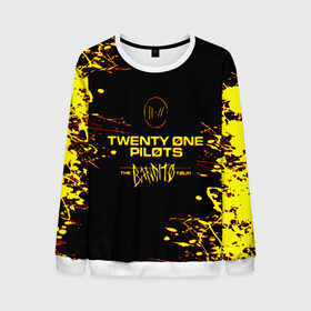 Мужской свитшот 3D с принтом TWENTY ONE PILOTS TOP. в Екатеринбурге, 100% полиэстер с мягким внутренним слоем | круглый вырез горловины, мягкая резинка на манжетах и поясе, свободная посадка по фигуре | 21 pilots | blurryface | fbr | fueled by ramen | fueledbyramen | heathens | heavydirtysoul | josh dun | music | music video | official | stressed out | top | tp | trench | twenty one pilots | twentyonepilots | tyler joseph 