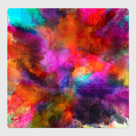 Магнитный плакат 3Х3 с принтом взрыв красок тай дай в Екатеринбурге, Полимерный материал с магнитным слоем | 9 деталей размером 9*9 см | взрыв | краска | краски | микс | смесь | тай дай | тайдай | фестиваль | холи | ярко