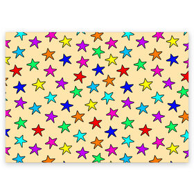 Поздравительная открытка с принтом Детские звезды на песке в Екатеринбурге, 100% бумага | плотность бумаги 280 г/м2, матовая, на обратной стороне линовка и место для марки
 | baby | colorfull | disco | kids | stars | девочкам | детские рисунки | детям | диско | звездочки | звезды | конфетти | лето | малыш | ночные | орнамент | песок | пляж | праздник | радужные | разноцветный узор