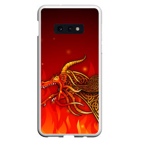 Чехол для Samsung S10E с принтом DRAGON LORE в Екатеринбурге, Силикон | Область печати: задняя сторона чехла, без боковых панелей | counter strike | counter strike offensive | cs go | dragon lore | global offensive | skins | драгон лор | драгон лор. | контр страйк | контра | скин