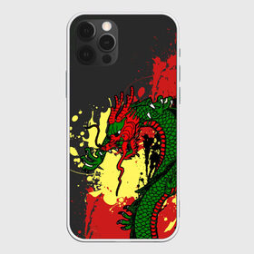 Чехол для iPhone 12 Pro Max с принтом Chinese dragon в Екатеринбурге, Силикон |  | Тематика изображения на принте: dragon | брызги | китайский дракон | монстр | ящерица