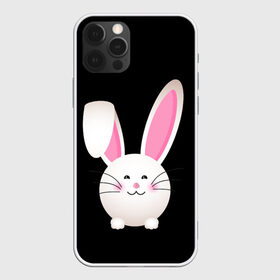 Чехол для iPhone 12 Pro Max с принтом УШАСТИК в Екатеринбурге, Силикон |  | bunny | cartoon | hare | rabbit | зайка | заяц | кролик | мультик | уши