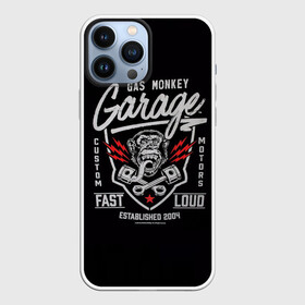 Чехол для iPhone 13 Pro Max с принтом Gas Monkey Garage в Екатеринбурге,  |  | Тематика изображения на принте: garage | gas | monkey | автомобили | гараж | ретро