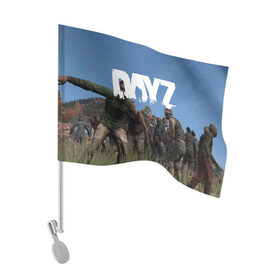 Флаг для автомобиля с принтом DayZ. в Екатеринбурге, 100% полиэстер | Размер: 30*21 см | dayz | dayz standalone | esport | games | дэйзи | игроки | игролюбители | игроманы | игры | киберспорт | онлайн игра