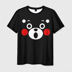 Мужская футболка 3D с принтом KUMAMON | КУМАМОН в Екатеринбурге, 100% полиэфир | прямой крой, круглый вырез горловины, длина до линии бедер | Тематика изображения на принте: bear | japan | japanese | kumamon | kumamoto | аниме | игрушка | кумамон | кумамото сапурайдзу | медведь | мишка | персонаж | талисман | япония