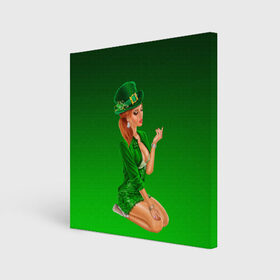 Холст квадратный с принтом девушка лепрекон в зеленом в Екатеринбурге, 100% ПВХ |  | 17 марта | девушка | день святого патрика | зеленый | зеленый костюм | ирландия | клевер | кружка | лепрекон | модель | монеты | рисунок | традиции | эль