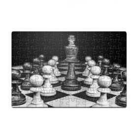 Пазл магнитный 126 элементов с принтом Шахматы в Екатеринбурге, полимерный материал с магнитным слоем | 126 деталей, размер изделия —  180*270 мм | доска | игра | игровая | игры | короли | король | логика | настольная | настольные | пешка | пешки | спорт | туча | шахматный | шахматы