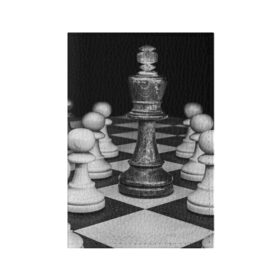 Обложка для паспорта матовая кожа с принтом Шахматы в Екатеринбурге, натуральная матовая кожа | размер 19,3 х 13,7 см; прозрачные пластиковые крепления | доска | игра | игровая | игры | короли | король | логика | настольная | настольные | пешка | пешки | спорт | туча | шахматный | шахматы