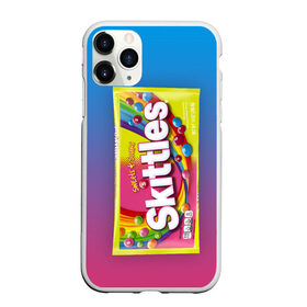 Чехол для iPhone 11 Pro матовый с принтом Skittles | Желтый в Екатеринбурге, Силикон |  | skittles | sweet sours | yellow | градиент | желтый | красный | радуга | розовый | синий | скитлс | фиолетовый