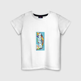 Детская футболка хлопок с принтом Skittles | Голубой в Екатеринбурге, 100% хлопок | круглый вырез горловины, полуприлегающий силуэт, длина до линии бедер | blue | freeze pop | limited edition | skittles | скитлс