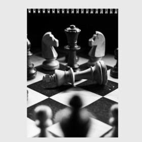 Скетчбук с принтом Шахматы в Екатеринбурге, 100% бумага
 | 48 листов, плотность листов — 100 г/м2, плотность картонной обложки — 250 г/м2. Листы скреплены сверху удобной пружинной спиралью | доска | игра | игровая | игры | конь | короли | король | ладья | логика | настольная | настольные | пешка | пешки | спорт | туча | ферзь | шахматный | шахматы