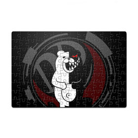 Пазл магнитный 126 элементов с принтом MONOKUMA | МОНОКУМА | DANGANRO в Екатеринбурге, полимерный материал с магнитным слоем | 126 деталей, размер изделия —  180*270 мм | anime | bear | black  white | danganronpa | kurokuma | monodam | monokuma | monomi | monotaro | rabbit | school | shirokuma | аниме | главарь | мoноми | монокума | черно белый | школа