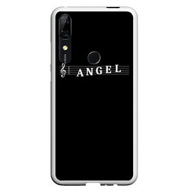 Чехол для Honor P Smart Z с принтом Angel в Екатеринбурге, Силикон | Область печати: задняя сторона чехла, без боковых панелей | angel | clef | instrument | music | musical | notation | note | notes | tablature | treble | ангел | грамота | инструмент | ключ | музыка | музыкальный | нота | нотная | ноты | скрипичный | табулатура