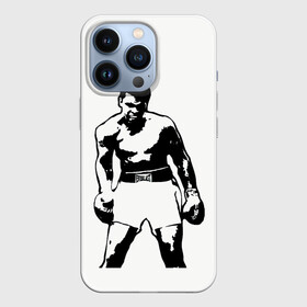 Чехол для iPhone 13 Pro с принтом The Greatest (Muhammad Ali) в Екатеринбурге,  |  | Тематика изображения на принте: ali | clay | mohammed | али | боец | боксер | величайший | возможность | искусства | касиус | клей | личность | мозайка | мотивация | мохаммед | мухамед | перчатки | сила | слова | спорт | темный | узор