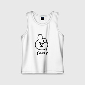 Детская майка хлопок с принтом COOKY | BTS в Екатеринбурге,  |  | army | bangtan boys | bt21 | bts | bts stickers | chimmy | cooky | k pop | koya | mang | monster | rap monster | rapmon | rj | rm | shooky | tata | van | бтс | ви | джей хоуп | джонгук | кейпоп | реп монстр | стикеры bts | сюга | чимин | чин