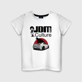 Детская футболка хлопок с принтом jdm в Екатеринбурге, 100% хлопок | круглый вырез горловины, полуприлегающий силуэт, длина до линии бедер | car | culture | godzilla | jdm | skyline | японская культура | японские автомобили