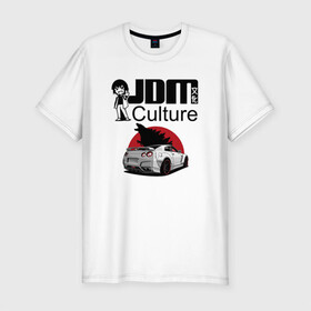 Мужская футболка хлопок Slim с принтом jdm в Екатеринбурге, 92% хлопок, 8% лайкра | приталенный силуэт, круглый вырез ворота, длина до линии бедра, короткий рукав | Тематика изображения на принте: car | culture | godzilla | jdm | skyline | японская культура | японские автомобили
