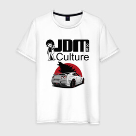 Мужская футболка хлопок с принтом jdm в Екатеринбурге, 100% хлопок | прямой крой, круглый вырез горловины, длина до линии бедер, слегка спущенное плечо. | car | culture | godzilla | jdm | skyline | японская культура | японские автомобили