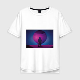 Мужская футболка хлопок Oversize с принтом astronaut | космонавт в Екатеринбурге, 100% хлопок | свободный крой, круглый ворот, “спинка” длиннее передней части | astrology | галактика | космос | планета | туманность | юпитер