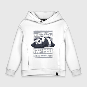 Детское худи Oversize хлопок с принтом My Official Napping Shirt в Екатеринбурге, френч-терри — 70% хлопок, 30% полиэстер. Мягкий теплый начес внутри —100% хлопок | боковые карманы, эластичные манжеты и нижняя кромка, капюшон на магнитной кнопке | english | funny | lazy | panda | английские надписи | английский язык | дневной сон | дремлет | дрыхнет | ленивая панда | ленивый | лень | люблю вздремнуть | люблю спать | панда | пандочка | прикол | сиеста