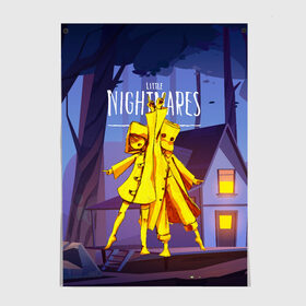 Постер с принтом Little Nightmares 2 в Екатеринбурге, 100% бумага
 | бумага, плотность 150 мг. Матовая, но за счет высокого коэффициента гладкости имеет небольшой блеск и дает на свету блики, но в отличии от глянцевой бумаги не покрыта лаком | little nightmares | страшилка | страшная игра | ужас | хоррор