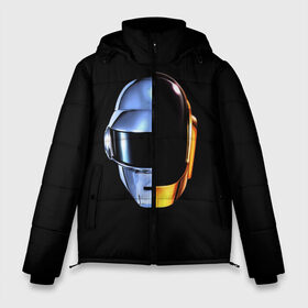 Мужская зимняя куртка 3D с принтом Daft Punk в Екатеринбурге, верх — 100% полиэстер; подкладка — 100% полиэстер; утеплитель — 100% полиэстер | длина ниже бедра, свободный силуэт Оверсайз. Есть воротник-стойка, отстегивающийся капюшон и ветрозащитная планка. 

Боковые карманы с листочкой на кнопках и внутренний карман на молнии. | ги мануэль де омем кристо | ню диско | синти поп | техно | тома бангальтер | фанк | французский хаус | электроник рок