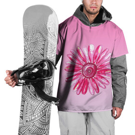 Накидка на куртку 3D с принтом розовая ромашка в Екатеринбурге, 100% полиэстер |  | Тематика изображения на принте: акварель | арт | весна | гортензия | лето | природа | рисунок | розовый | ромашка | свежесть | цветок | цветы | яркий | ярко
