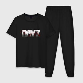 Мужская пижама хлопок с принтом DayZ в Екатеринбурге, 100% хлопок | брюки и футболка прямого кроя, без карманов, на брюках мягкая резинка на поясе и по низу штанин
 | arma 2 | day z | dayz | дэйз | игры