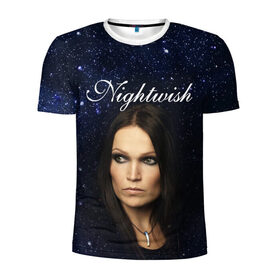Мужская футболка 3D спортивная с принтом Nightwish | Tarja Turunen (Z) в Екатеринбурге, 100% полиэстер с улучшенными характеристиками | приталенный силуэт, круглая горловина, широкие плечи, сужается к линии бедра | music | nightwish | nuclear blast | rock | spinefarm | tarja turunen | лого | музыка | найтвиш | рок | симфоник метал | тарья турунен | флор янсен