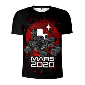 Мужская футболка 3D спортивная с принтом МАРС 2020, Perseverance в Екатеринбурге, 100% полиэстер с улучшенными характеристиками | приталенный силуэт, круглая горловина, широкие плечи, сужается к линии бедра | mars 2020 | nasa | perseverance | космос | марс | марс 2020 | марсоход | персеверенс