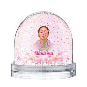Снежный шар с принтом Манижа Manizha в Екатеринбурге, Пластик | Изображение внутри шара печатается на глянцевой фотобумаге с двух сторон | manizha | далеровна | душанбе | евровидение | евровидение 2021 | манижа | певица | таджикистан | хамраева