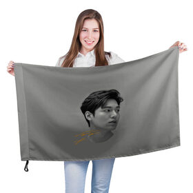 Флаг 3D с принтом Ли Мин Хо Lee Min Ho в Екатеринбурге, 100% полиэстер | плотность ткани — 95 г/м2, размер — 67 х 109 см. Принт наносится с одной стороны | lee min ho | автограф | дорамы | ли мин хо | песни | профиль | роли | фильмы | фото