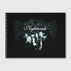 Альбом для рисования с принтом NIGHTWISH в Екатеринбурге, 100% бумага
 | матовая бумага, плотность 200 мг. | Тематика изображения на принте: metal | nightwish | tarja turunen | метал | музыка | найтвиш | рок | симфо метал | тарья турунен