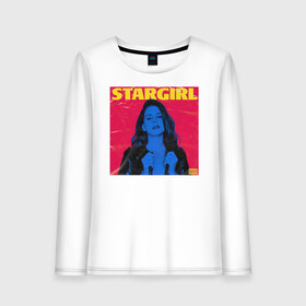 Женский лонгслив хлопок с принтом stargirl в Екатеринбурге, 100% хлопок |  | lana del rey | music | лана дел рей | музыка | певица