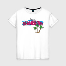 Женская футболка хлопок с принтом Beamerboy в Екатеринбурге, 100% хлопок | прямой крой, круглый вырез горловины, длина до линии бедер, слегка спущенное плечо | hip hop | lil peep | lilpeep | lilpip | rap | rep | лил пип | лилпип | реп | рэп | хип хоп | эмо рэп