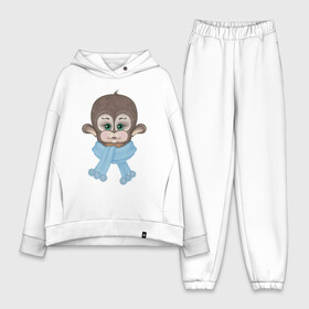 Женский костюм хлопок Oversize с принтом обезьянка малышка в Екатеринбурге,  |  | обезьяна | обезьянка | обезьяны | рисунок обезьяны | смешная обезьяна
