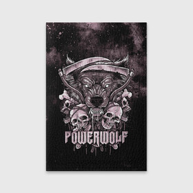 Обложка для паспорта матовая кожа с принтом Powerwolf в Екатеринбурге, натуральная матовая кожа | размер 19,3 х 13,7 см; прозрачные пластиковые крепления | heavy metal | metal | powerwolf | группы | метал | музыка | пауэр метал | рок | хеви метал