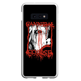 Чехол для Samsung S10E с принтом Cannibal Corpse в Екатеринбурге, Силикон | Область печати: задняя сторона чехла, без боковых панелей | cannibal corpse | kreator | punk rock | slayer | sodom | анархия | блэк метал | гаражный рок | гранж | дэт метал | металл | панк рок | рок музыка | рок н ролл | рокер | треш метал | труп каннибал | тяжелый рок | хард рок