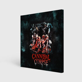 Холст квадратный с принтом Cannibal Corpse в Екатеринбурге, 100% ПВХ |  | Тематика изображения на принте: canibal corpse | cannibal corpse | death metal | группы | дэт метал | канибал корпс | метал | рок