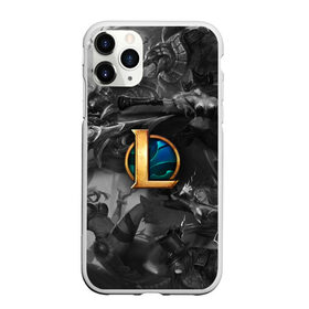 Чехол для iPhone 11 Pro Max матовый с принтом League of Legends Black&White в Екатеринбурге, Силикон |  | blackandwhite | leagueoflegends | катарина | логотип | фортуна