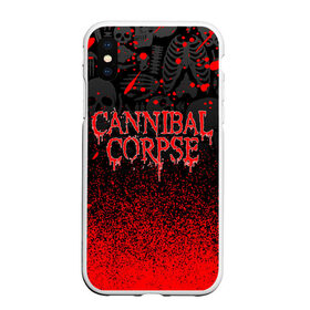 Чехол для iPhone XS Max матовый с принтом CANNIBAL CORPSE в Екатеринбурге, Силикон | Область печати: задняя сторона чехла, без боковых панелей | Тематика изображения на принте: cannibal corpse | evisceration plague | hammer smashed face. | violence unimagined | дэт метал | музыка | рок | труп каннибала