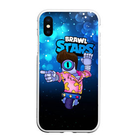 Чехол для iPhone XS Max матовый с принтом STU СТУ Brawl Stars в Екатеринбурге, Силикон | Область печати: задняя сторона чехла, без боковых панелей | Тематика изображения на принте: brawl | brawl stars | brawlstars | brawl_stars | jessie | бравл | бравлер stu | бравлстарс | гонщик | каскадер | сту